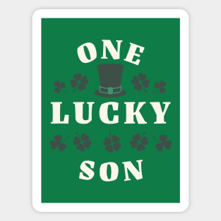 One Lucky Son St Patricks Day Magnet